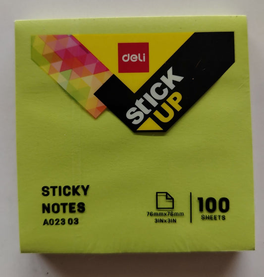 BLOCK QUITA Y PON  NEON 3X3MM 100h DELI