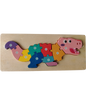 DIDACTICO ROMPECABEZAS MADERA DINO 9 A 12 PZS