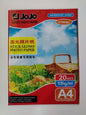 PAPEL ADHESIVO BRILLANTE JOJO T/CARTA 135GR (PAQ 20)