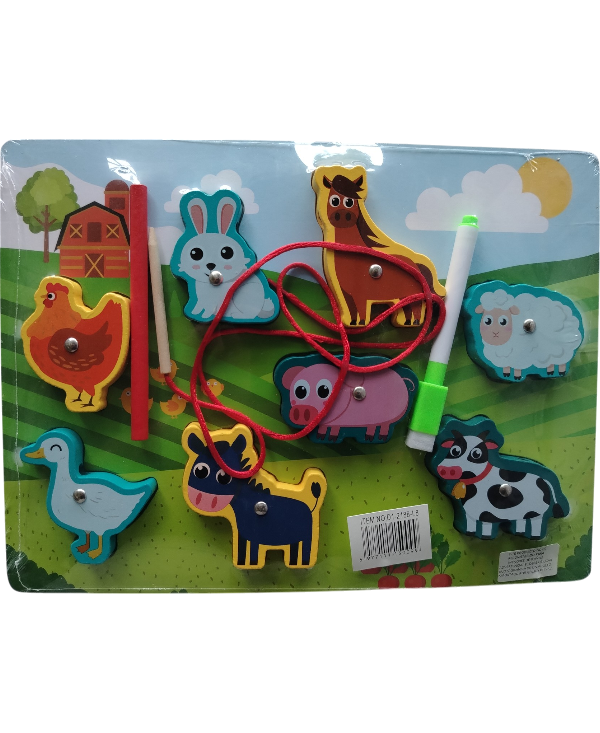 DIDACTICO JUEGO DE PESCA CON ENCASTRE DE ANIMALES DD1506