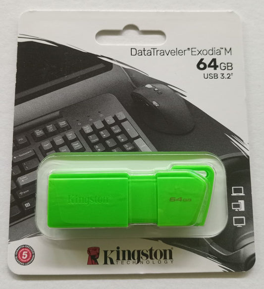 LLAVE MAYA KINGSTON 64GB USB3.0 DT EXODIA VERDE