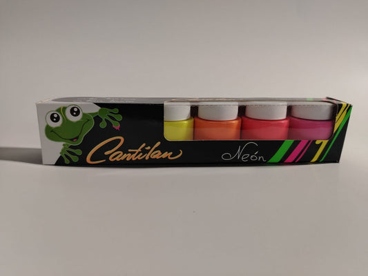 TEMPERA CANTILAN NEON 6 COL