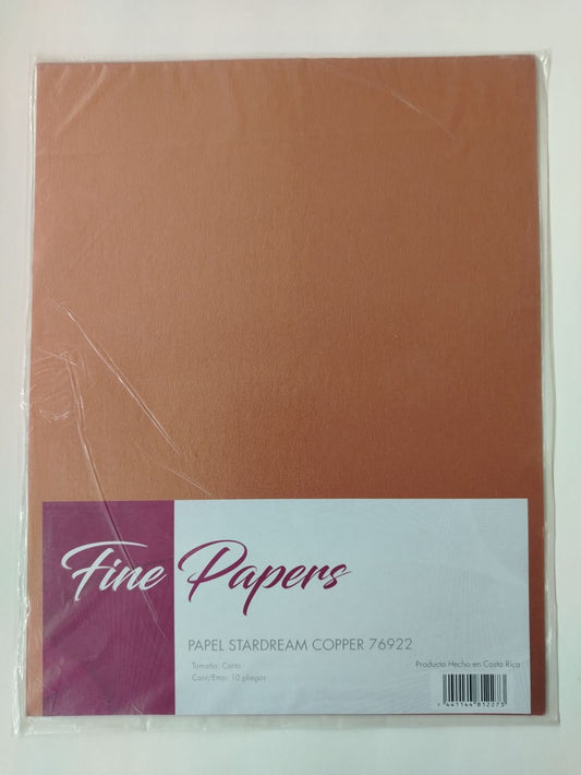 PAPEL STARDREAM COPPER 120G T/CARTA PAQ10s