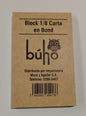 BLOCK COMANDA BUHO 1/8 (7 X 11 CM)