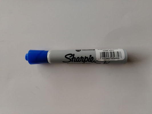 MARCADOR PERMANENTE SHARPIE AZUL PTA BISELADA