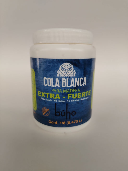 GOMA COLA BLANCA BUHO 1/8 (1/2 LT)
