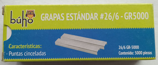 GRAPA ESTANDAR BUHO 26/6 GR-5000