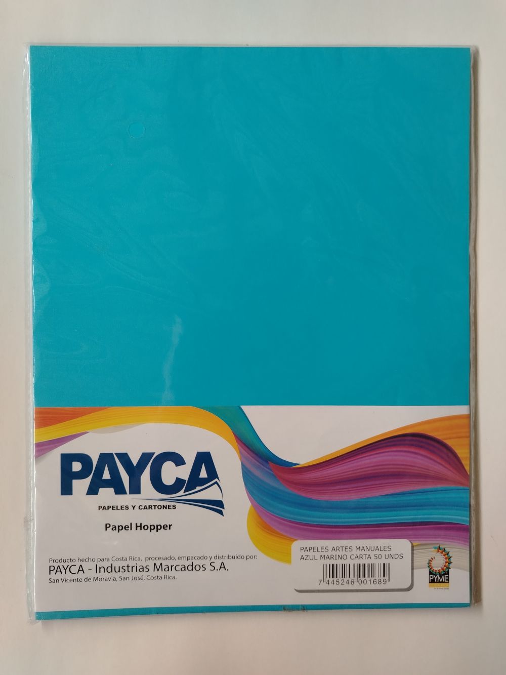 PAPEL HOPPER PAYCA TAMAÑO CARTA AZUL MARINO 50 UND