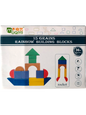 JUEGO DE BLOQUES ARMABLES MADERA MUQIY 15 PIEZAS  RAINBOW