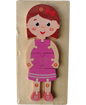 DIDACTICO ROMPECABEZAS DE NIÑA DE MADERA 10 PZ