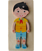 DIDACTICO ROMPECABEZAS DE NIÑO DE MADERA 10 PZ