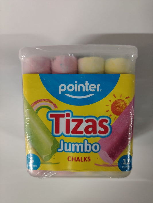 TIZAS POINTER JUMBO COLORES 12 PIEZAS