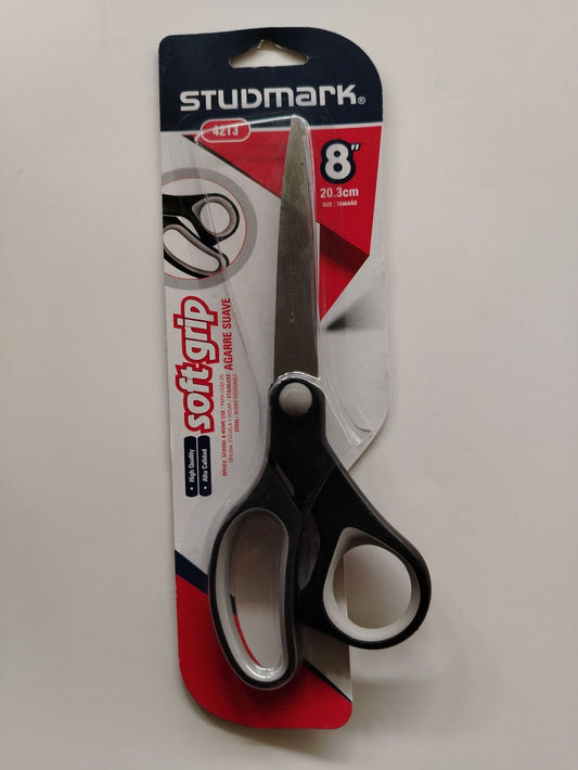 TIJERAS 8" CON MANGO PLAS HULE STUDMARK