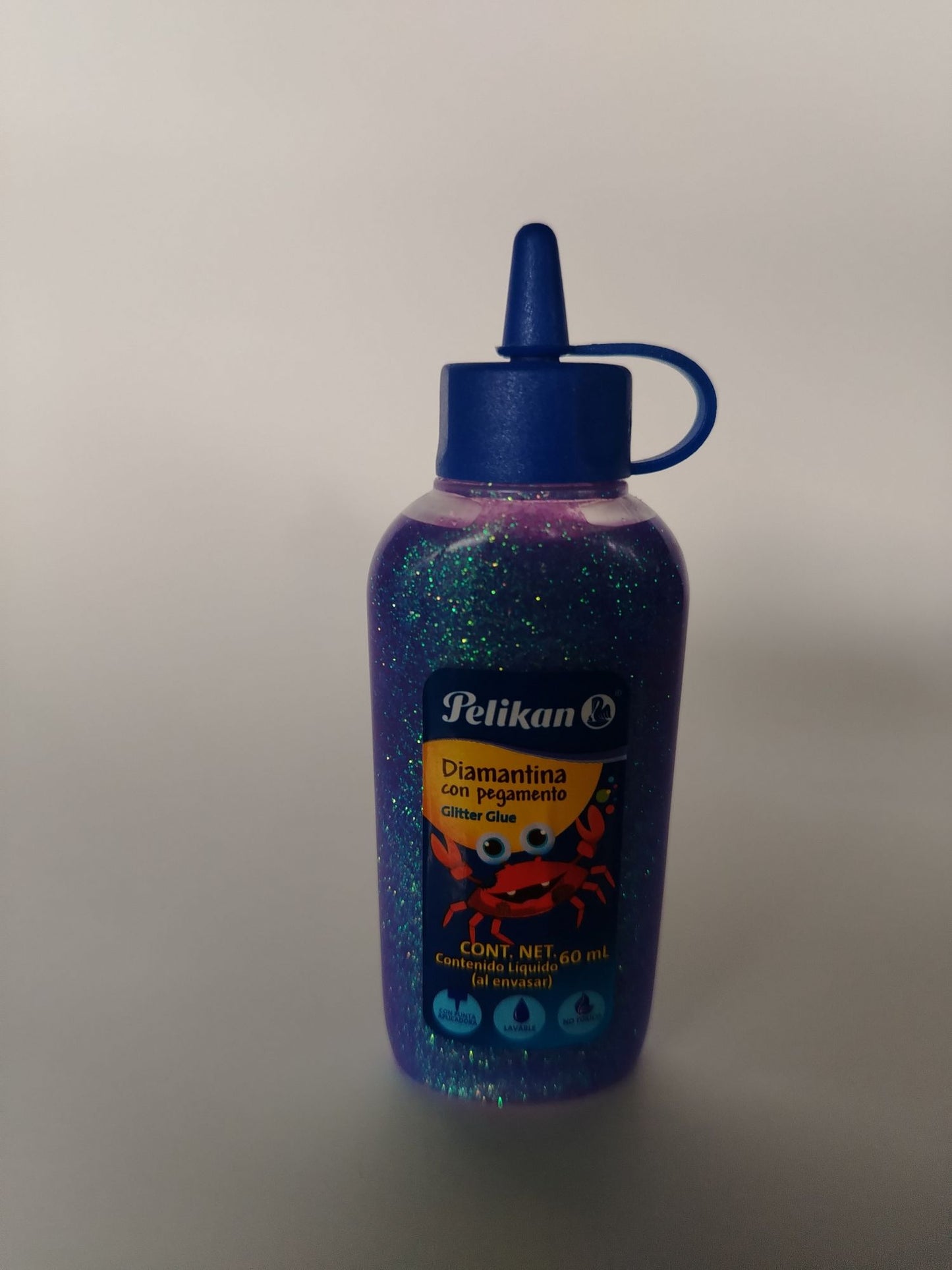 GOMA ESCARCHADA PELIKAN 60ML LILA