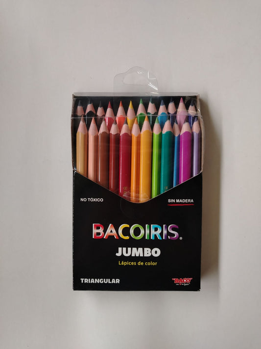 LAPIZ DE COLOR BACO 24 JUMBO LARGO