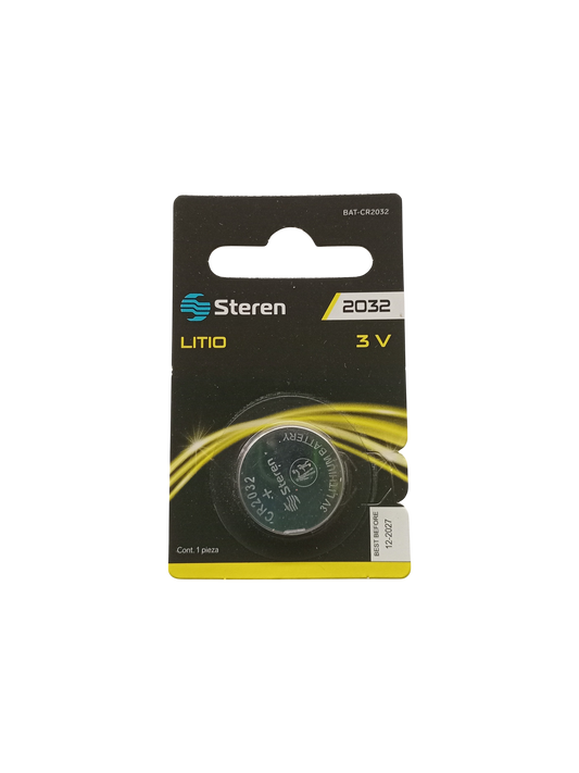 BATERIA DE LITIO 3V CR2032 STEREN