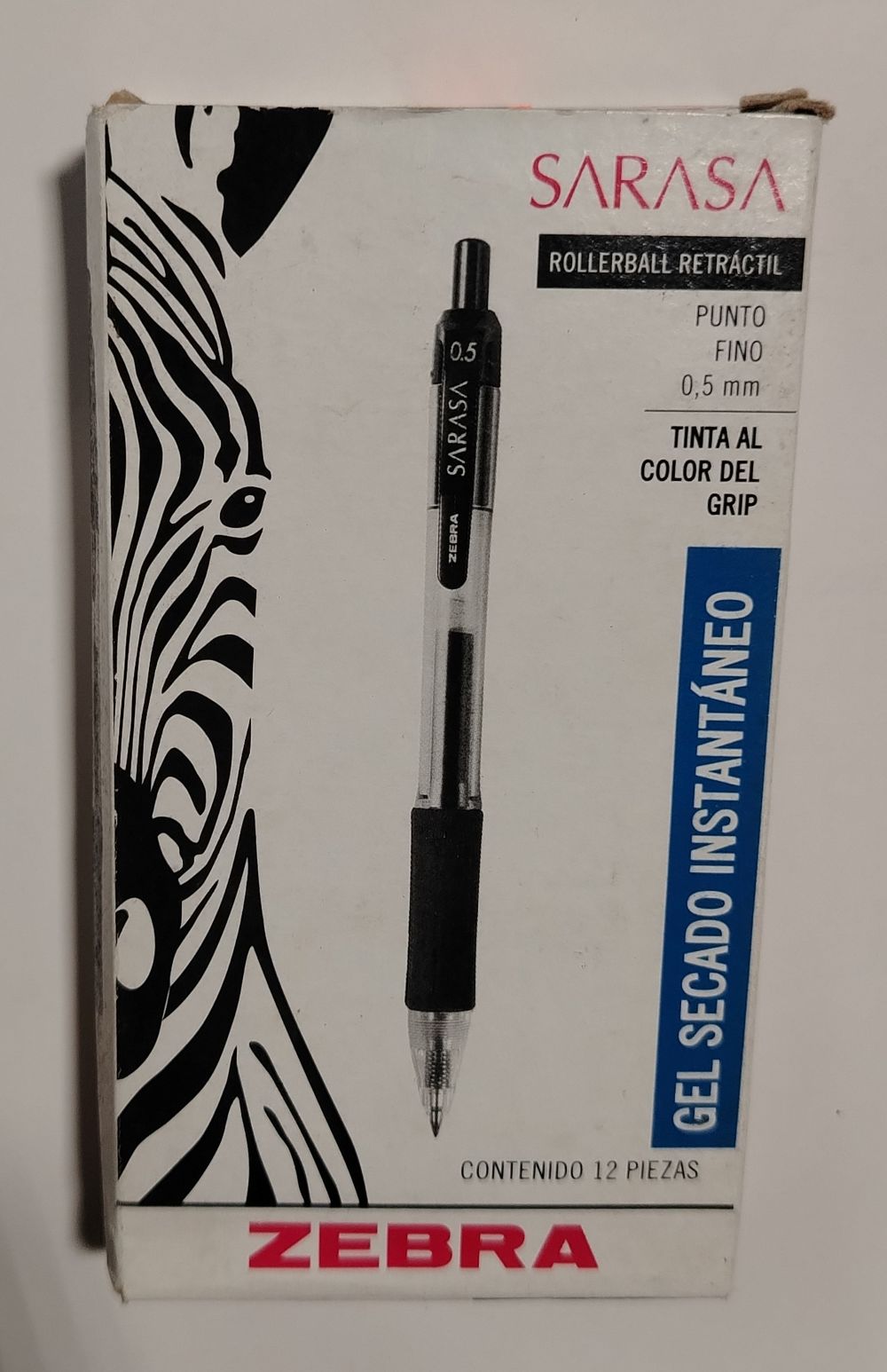 BOLIGRAFO ZEBRA RETRACTL GEL FINO NEGRO