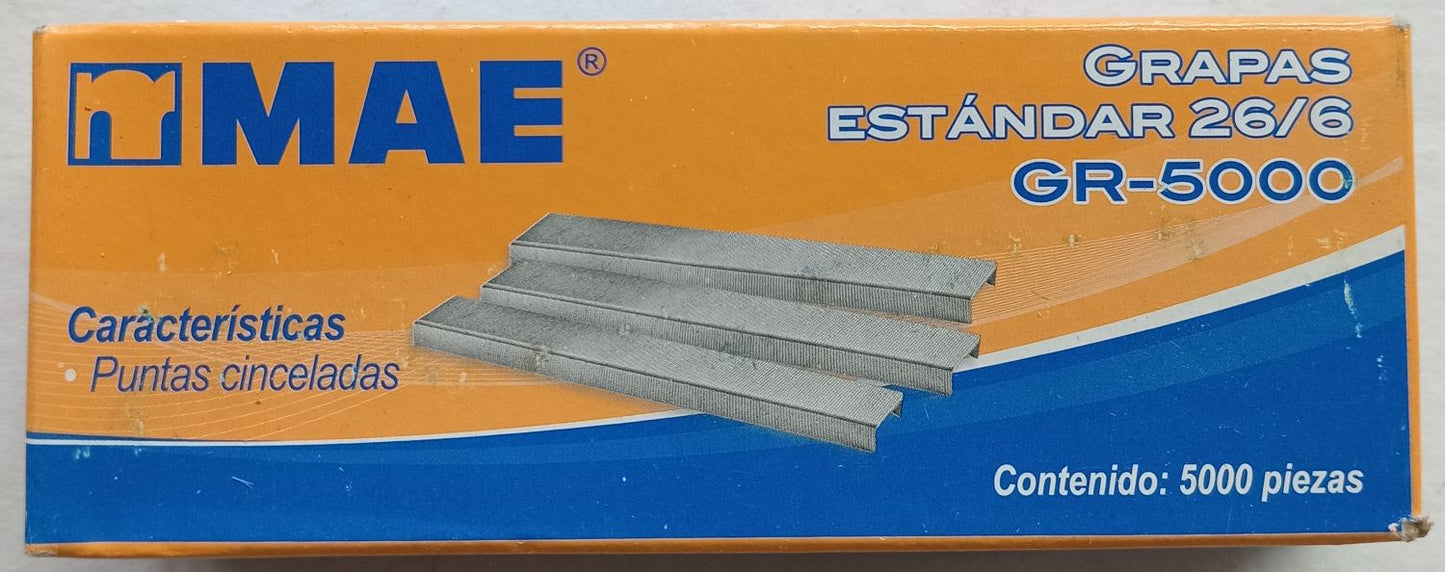 GRAPA ESTANDAR MAE 26/6 (5000UND)