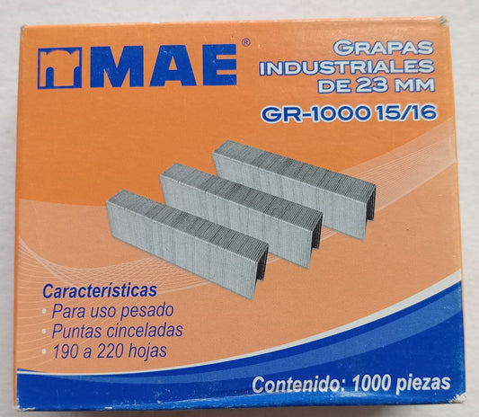 GRAPA INDUSTRIAL MAE 23MM (1000 UND) 190-220 H