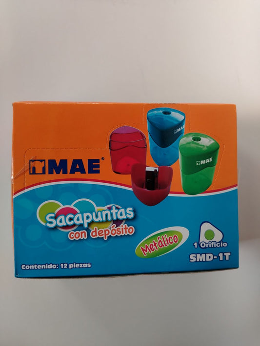 SACAPUNTAS MAE MET PLAST 1 HUECO SMD-1T (C12)