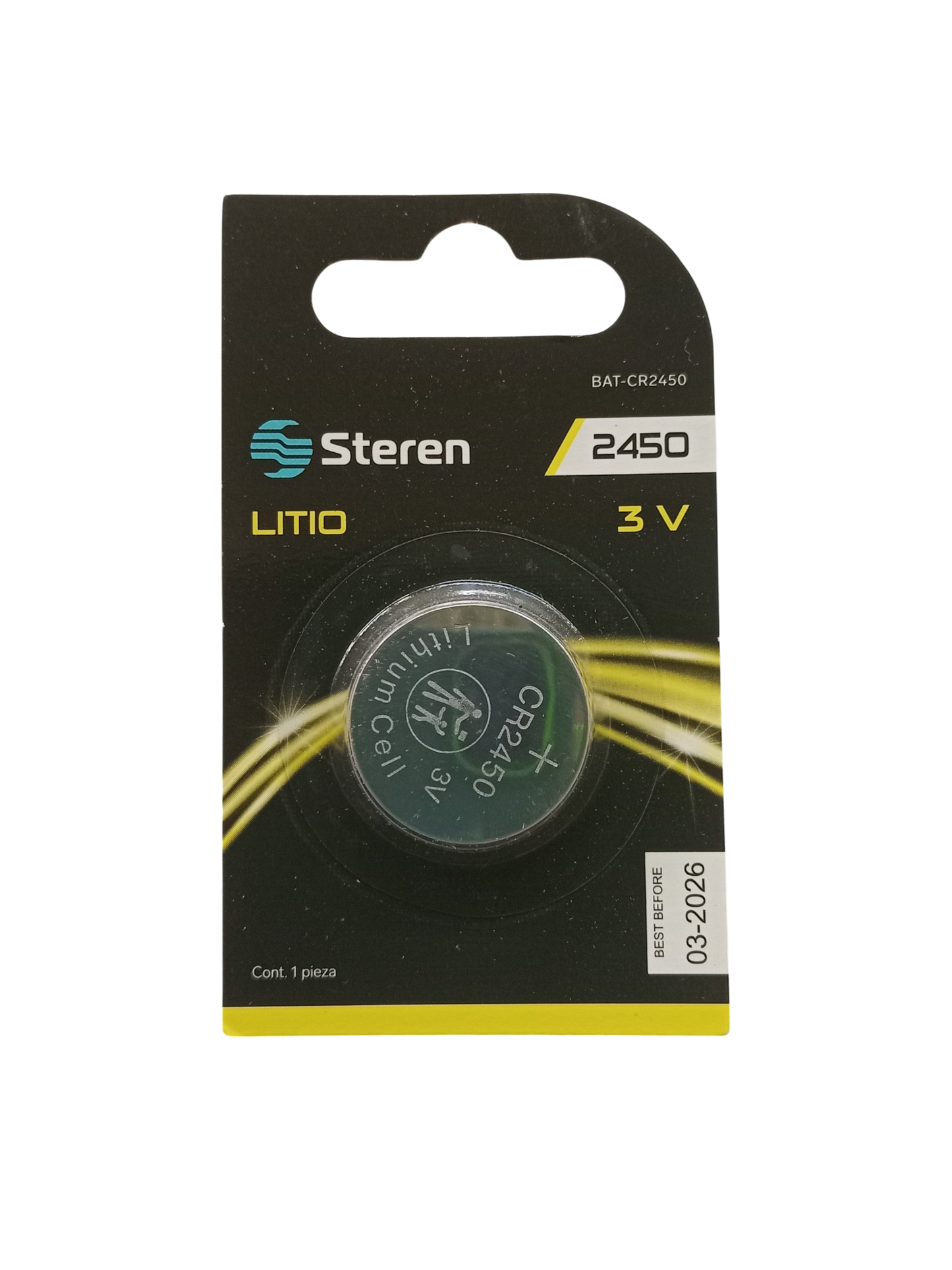 BATERIA STEREN CR2450 DE LITIO 3V / PASTILLA