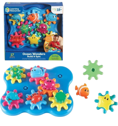 JUEGO EDUCATIVO ENGRANAJES DE OCEANO, GUSANO Y OTROS LR