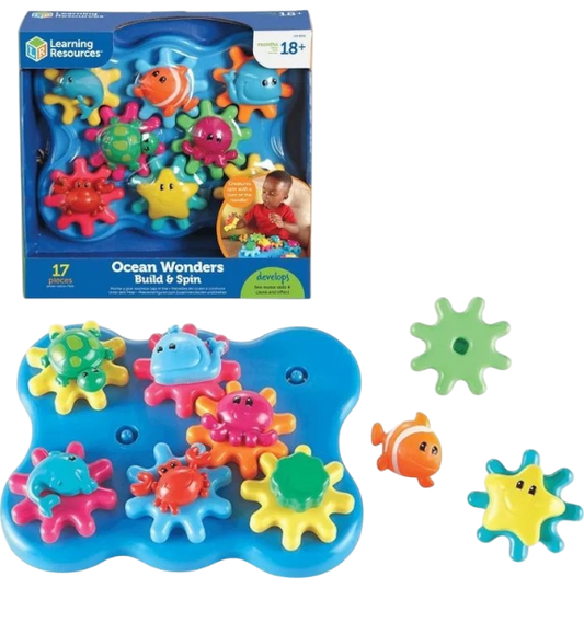 JUEGO EDUCATIVO ENGRANAJES DE OCEANO, GUSANO Y OTROS LR