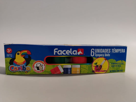 TEMPERA CARIBE 6 UNIDADES FACELA
