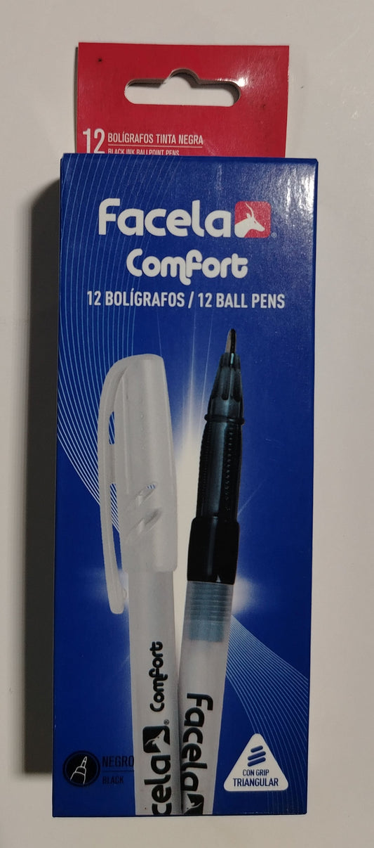 BOLIGRAFO FACELA COMFORT NEGRO