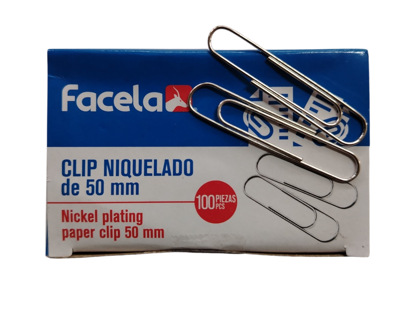 CLIP NIQUELADO FACELA 50MM