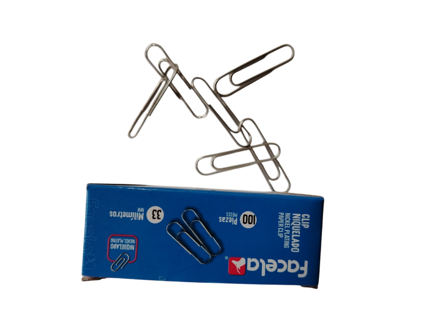 CLIPS NIQUELADO FACELA 33MM