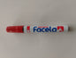 MARCADOR PERMANENTE FACELA ROJO RECARGABLE PTA BISELADA
