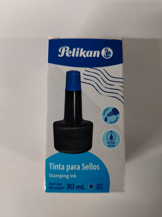 TINTA PARA SELLO PELIKAN 30CC AZUL