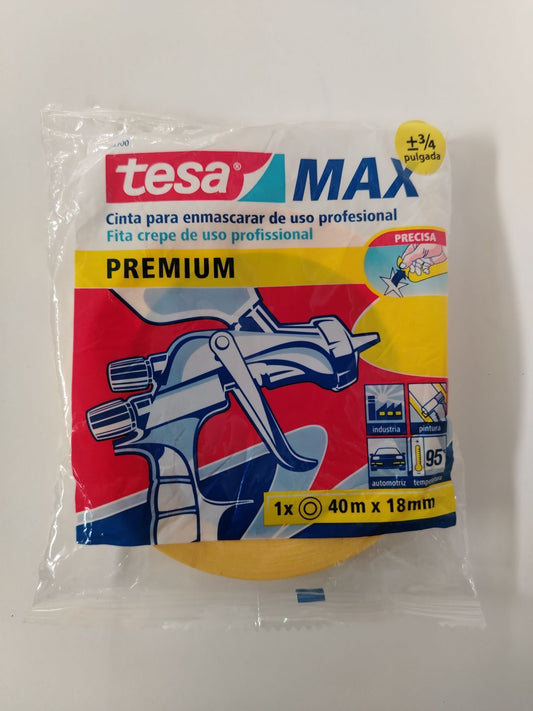 MASKING TESA MAX AMARILLA 3/4" 40Mx18mm