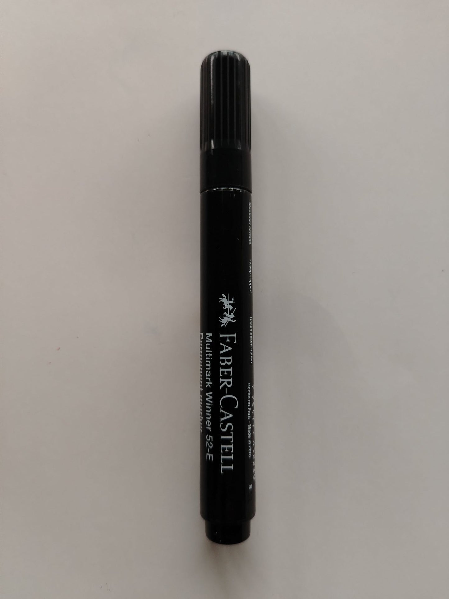 MARCADOR PERMANENTE FABER-CASTELL NEGRO DESECHABLE PTA BALA 52