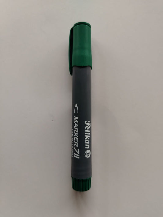 MARCADOR PERMANENTE PELIKAN 711 VERDE DESECHABLE PTA BALA