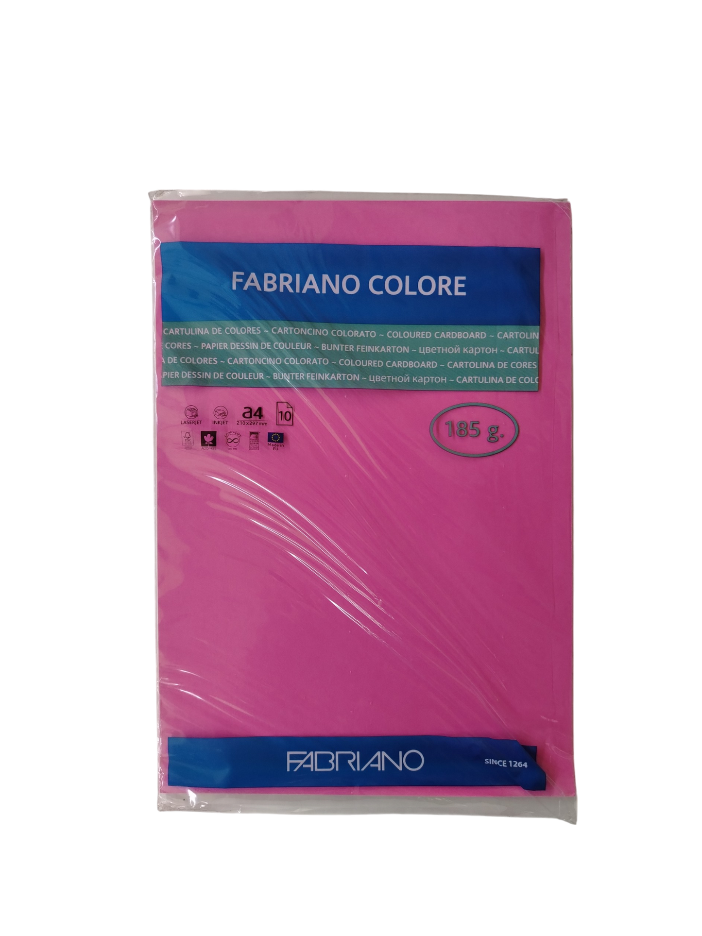 CARTULINA BRISTOL FABRIANO T/CARTA FUCSIA (PAQ 10)