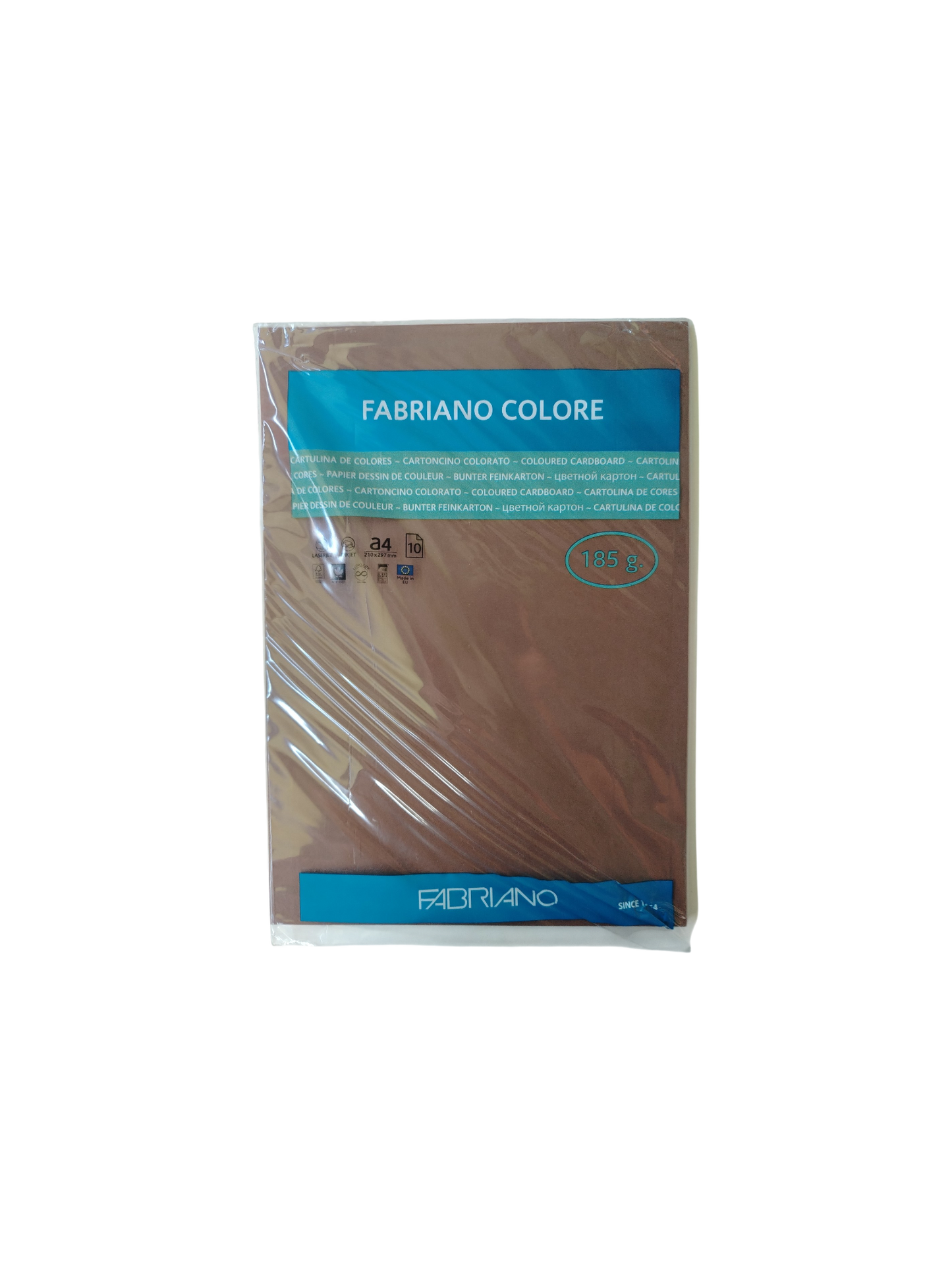 CARTULINA FABRIANO T/A4 MARRON 10s