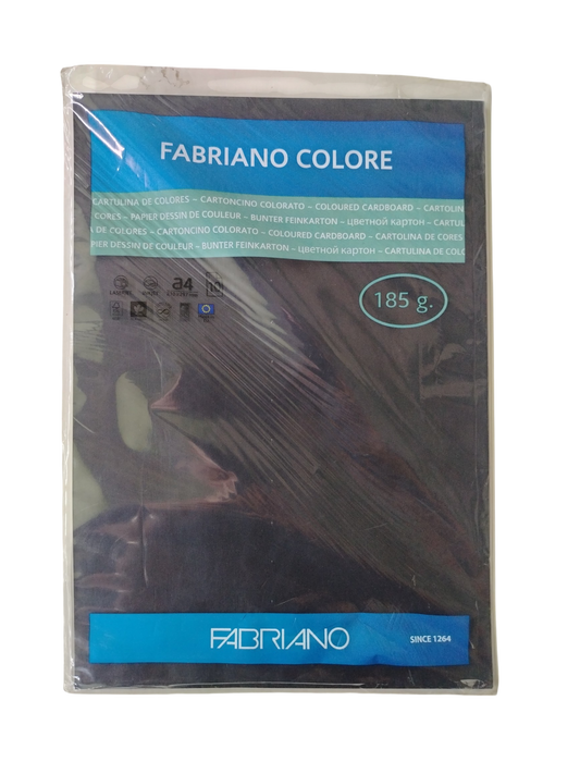 CARTULINA FABRIANO T/A4 NEGRO 10s