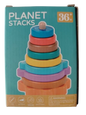 JUEGO TORRE DE ENCASTRE CON BASE DE PLANETAS COLORES 14CM DD1538
