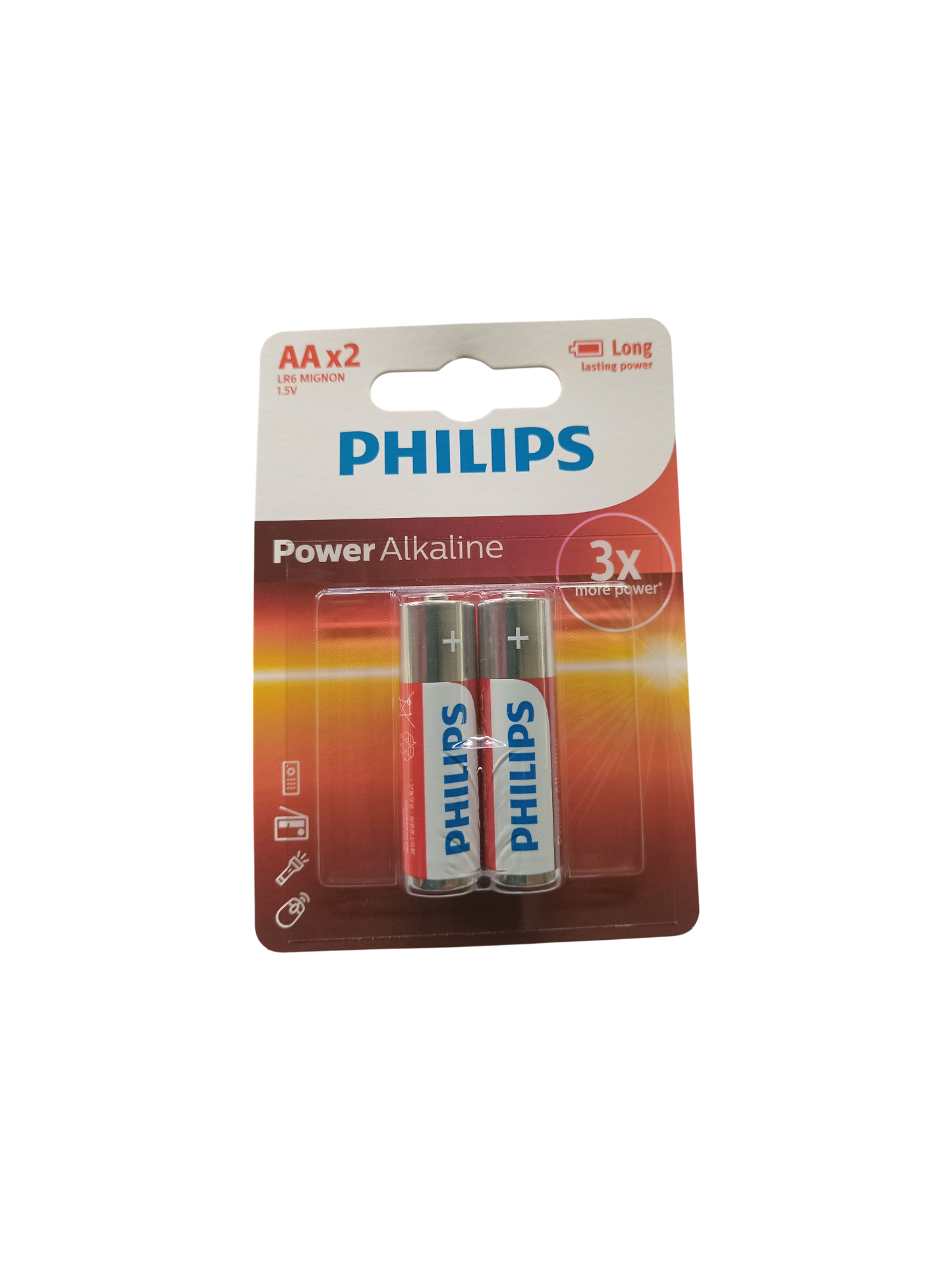 BATERIA PHILIPS ALCALINA   AA BLISTER 2 UNIDADES