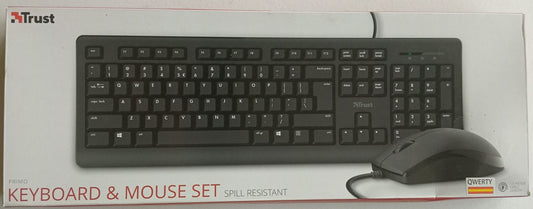 TECLADO Y MOUSE CON CABLE TRUST