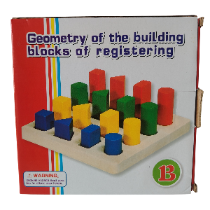 JUEGO MADERA FIGURAS GEOMETRICAS GEOMETRY OF THE BUILDING