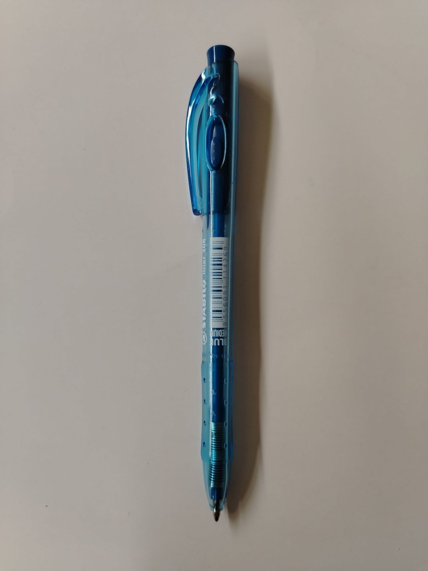 BOLIGRAFO STABILO RETRACTIL AZUL MEDIUM 308M