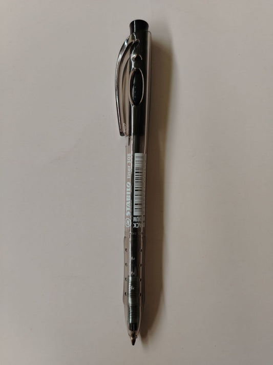 BOLIGRAFO STABILO RETRACTIL NEGRO MEDIUM 308M