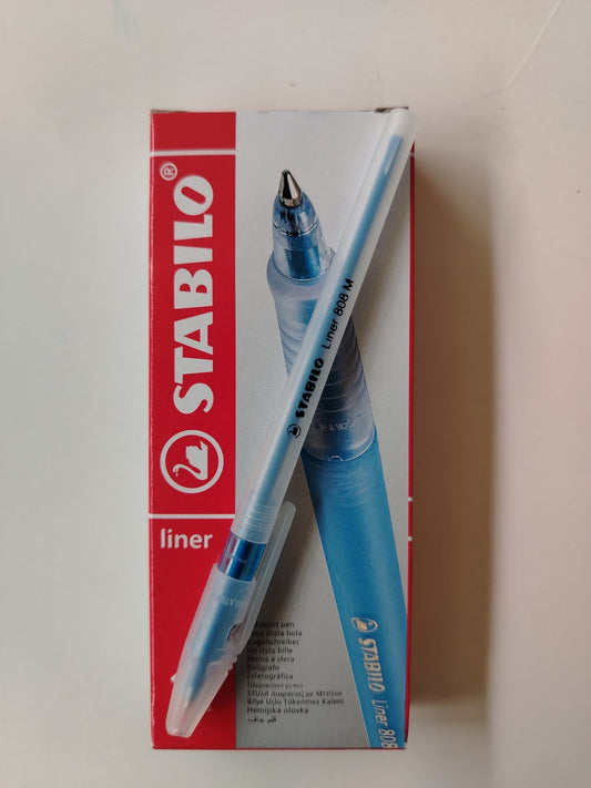 BOLIGRAFO STABILO 808 LINER MEDIUM AZUL