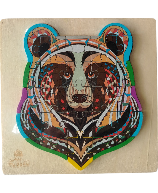 ROMPECABEZAS MADERA ANIMALES ESTILO MANDALA 22X22 DR1072