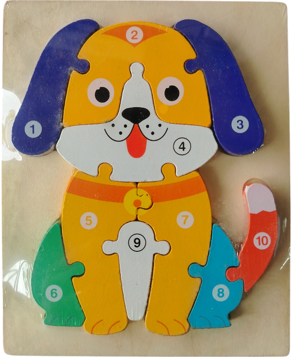 ROMPECABEZAS MADERA ANIMALES 10 PIEZAS GP DR1071