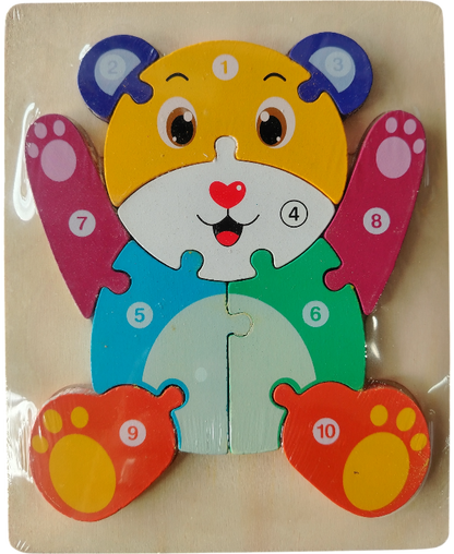 ROMPECABEZAS MADERA ANIMALES 10 PIEZAS GP DR1071