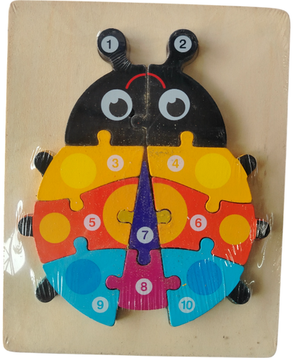 ROMPECABEZAS MADERA ANIMALES 10 PIEZAS GP DR1071